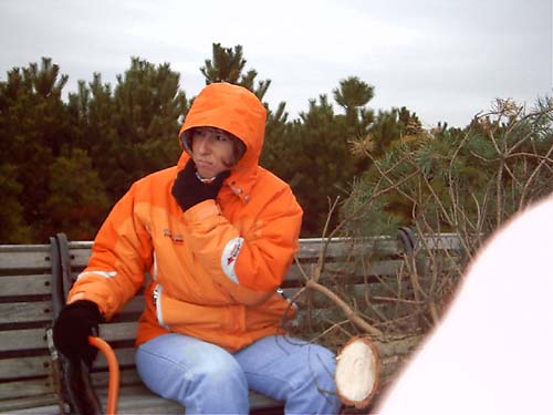 2003_11_30 041 Wendi on the Ride Back with the Saw