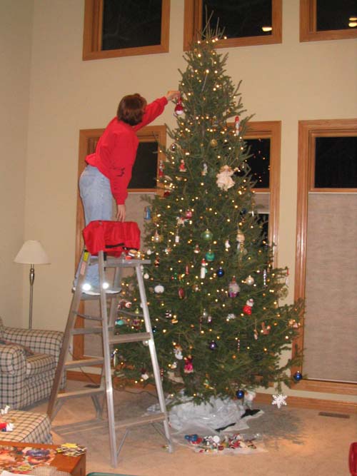2004_12_01 010 Wendi Decorating Tree #4
