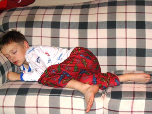 2005_01_02 009 Daniel Didn't Quite Make it to Midnight