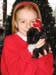 2003_12_22 061 Allison and Oreo (Guninea Pig) Dressed for Christmas