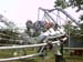 Corte and Scott on the roller coaster