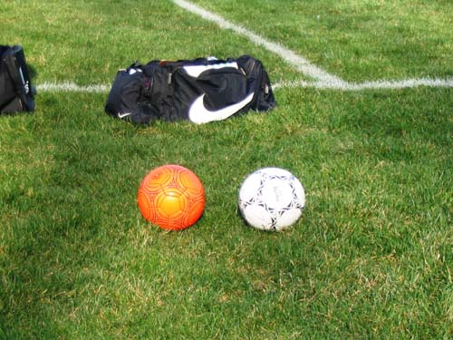 2005_04_18 030 Soccer Balls on the Bench