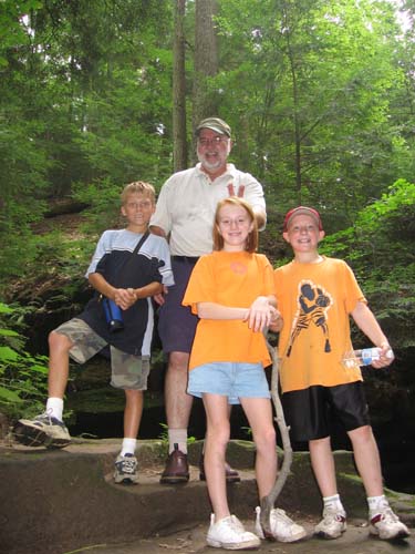 2005_08_28 039 Michael, Dick, Allison, and Corte in Hiking Mode