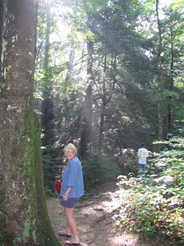 2005_08_28 109 Aunt Barb Enjoying Day 2 on the Trails